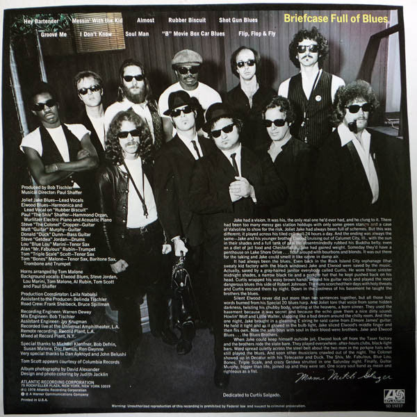 The Blues Brothers - Briefcase Full Of Blues - Mint- LP Record 1978 Atlantic USA Original Vinyl - Chicago Blues - Shuga Records