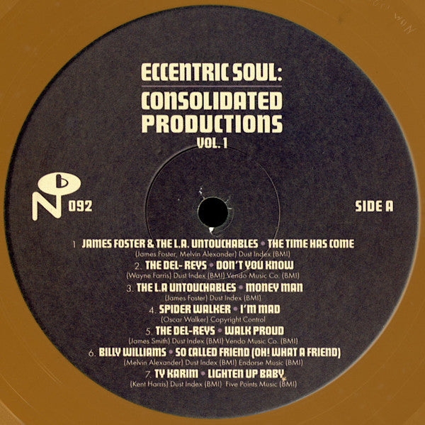 Various - Eccentric Soul: Consolidated Productions Vol. 1 - Mint- LP Record 2024 Numero Group Car-A-Mel Tan Vinyl & Booklet - Soul / R&B / Funk - Shuga Records
