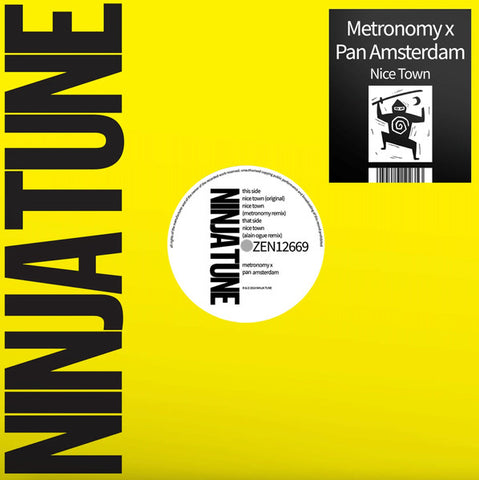 Metronomy, Pan Amsterdam – Nice Town - New 12" Single Record 2024 Ninja Tune - Pop / Synth-pop / Experimental