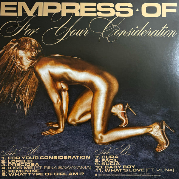 Empress Of – For Your Consideration - Mint- LP Record 2024 Major Arcana Giant Music Urban Outfitters Exclusive Gold Vinyl, Booklet & 2x Covers - Indie Pop / Dance-pop - Shuga Records