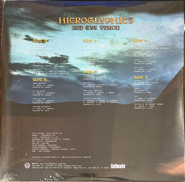 Hieroglyphics - 3rd Eye Vision (1998) - New 3 LP Record 2024 Hiero Imp