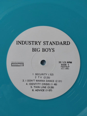 Big Boys – Where's My Towel / Industry Standard (1981) - New LP Record 2024 Touch And Go Aqua Blue Vinyl - Skate Punk / Hardcore