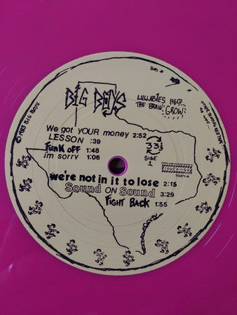 Big Boys – Lullabies Help The Brain Grow (1983) - New LP Record 2024 Touch And Go Pink Vinyl - Punk / Hardcore / Skate Punk - Shuga Records