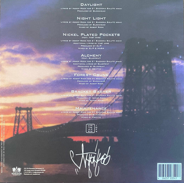 Aesop Rock - Daylight (2002) - Mint- EP Record 2024 Rhymesayers Entertainment Orange & Blue Vinyl - Hip Hop