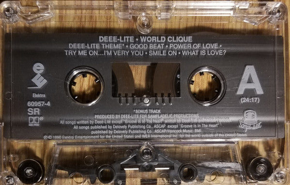 Deee-Lite - World Clique - Used Cassette Tape 1990 Elektra USA Original - Dance-pop / House / Acid / Acid Jazz - Shuga Records