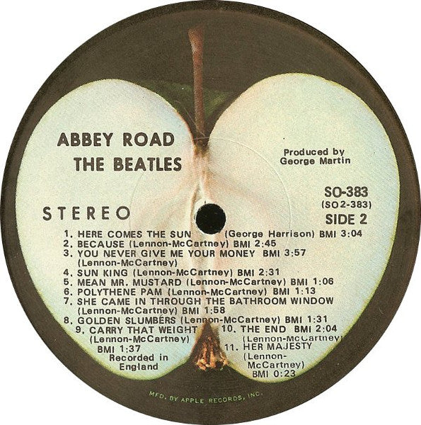 The Beatles - Abbey Road - VG LP Record 1969 Apple Original USA Vinyl - Pop Rock - Shuga Records