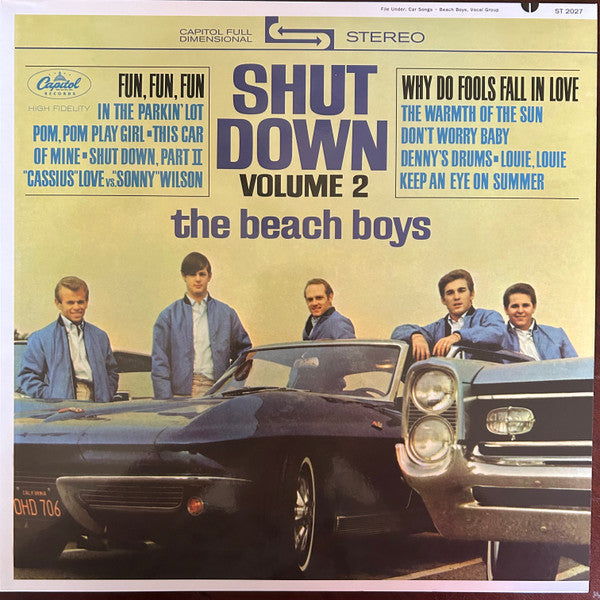 The Beach Boys - Shut Down Volume 2 (1964) - New LP Record 2024 Capitol / UMe Blue & White Marble Vinyl, Numbered - Rock / Surf - Shuga Records