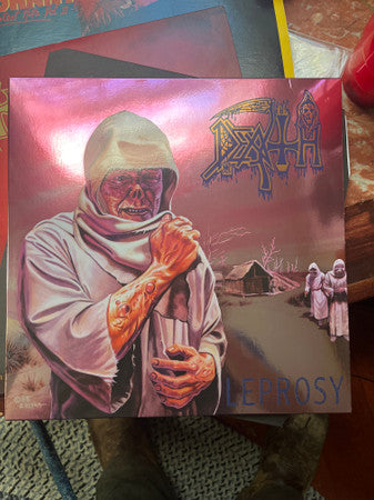 Death ‎– Leprosy (1988) - New LP Record 2024 Relapse Hot Pink, Bone White And Blue Jay Vinyl - Death Metal
