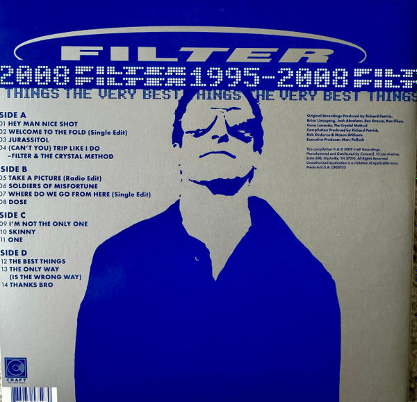 Filter - The Very Best Things (1995-2008) - New 2 LP Record Store Day 2024 Craft Mercury Swirl Vinyl - Alternative Rock - Shuga Records