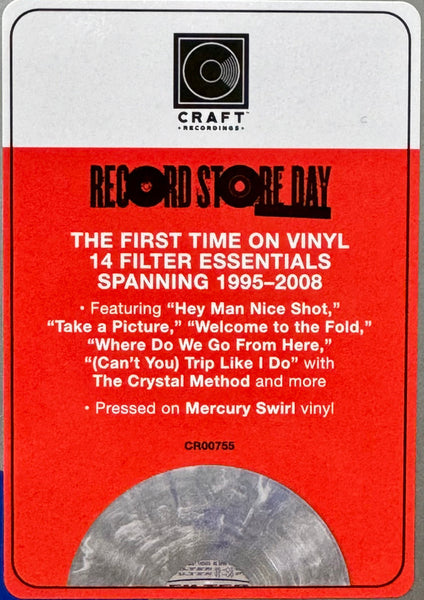 Filter - The Very Best Things (1995-2008) - New 2 LP Record Store Day 2024 Craft Mercury Swirl Vinyl - Alternative Rock - Shuga Records