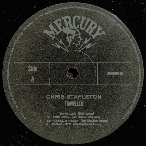 Chris Stapleton - Traveller - VG+ 2 LP Record 2015 Mercury Nashville Black Vinyl - Country / Southern Rock