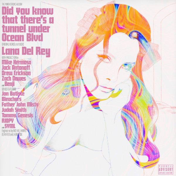 Lana Del Rey - Did You Know That There's A Tunnel Under Ocean Blvd - New 2 LP Record 2023 Polydor Coachella Festival Edition Orange Translucent Vinyl - Indie Pop / Alt-Pop
