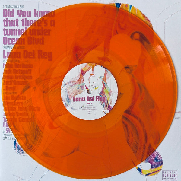 Lana Del Rey - Did You Know That There's A Tunnel Under Ocean Blvd - New 2 LP Record 2023 Polydor Coachella Festival Edition Orange Translucent Vinyl - Indie Pop / Alt-Pop