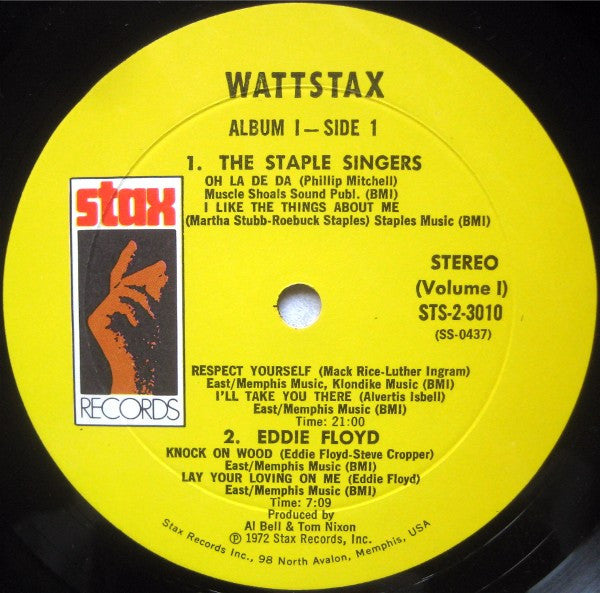 Various ‎– Wattstax: The Living Word - VG+ 2 LP Record 1972 Stax USA Vinyl - Soul / Funk / Gospel / Blues