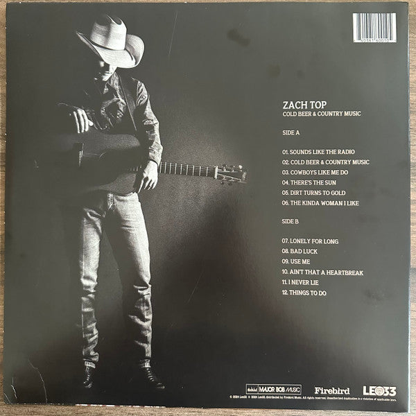 Zach Top - Cold Beer & Country Music - New LP Record 2024 Leo33 USA Vinyl - Country