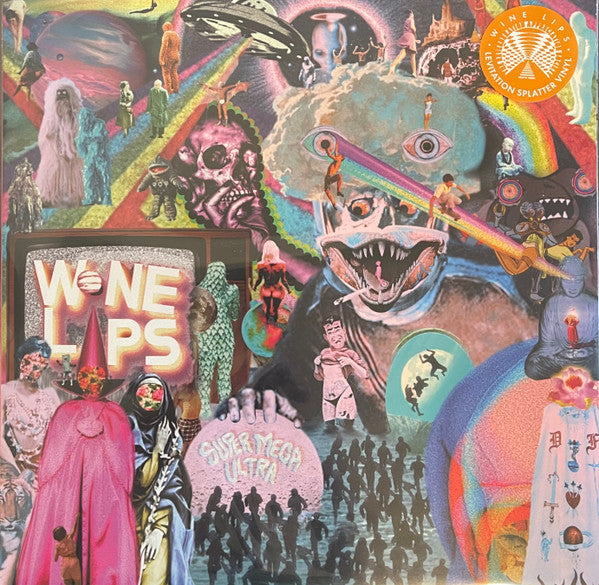 Wine Lips - Super Mega Ultra - New LP Record 2024 Reverberation Appreciation Levitation Splatter Vinyl - Garage Rock - Shuga Records