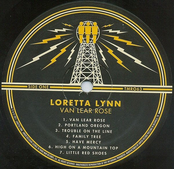 Loretta Lynn ‎– Van Lear Rose - Mint-   LP Record 2011 Third Man USA Black Vinyl & Insert - Country / Country Rock - Shuga Records