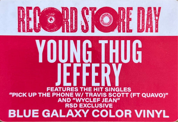 Young Thug - Jeffery (2016) - New LP Record Store Day 2024 300 Entertainment Atlantic RSD Blue Galaxy Vinyl - Hip Hop - Shuga Records