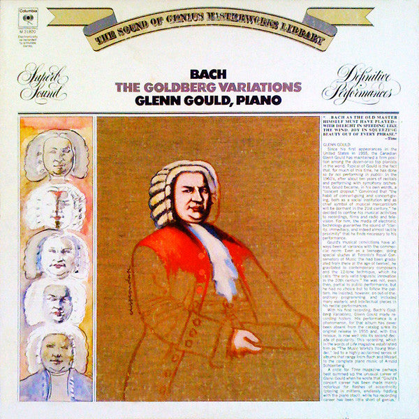 Glenn Gould - Bach - The Goldberg Variations (1956) - VG+ LP Record 1973 Columbia USA Stere Vinyl - Classical - Shuga Records