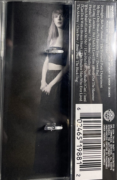 Taylor Swift - The Tortured Poets Department - Mint- Cassette 2024 Republic Tape The Black Dog Version - Pop / Synth-pop - Shuga Records