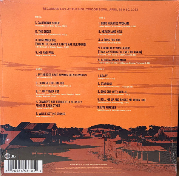 Various - Long Story Short - Willie Nelson 90 - Live At The Hollywood Bowl Vol II - New 2 LP Record Store Day 2024 Blackbird Sony RSD Vinyl - Country / Honky Tonk - Shuga Records