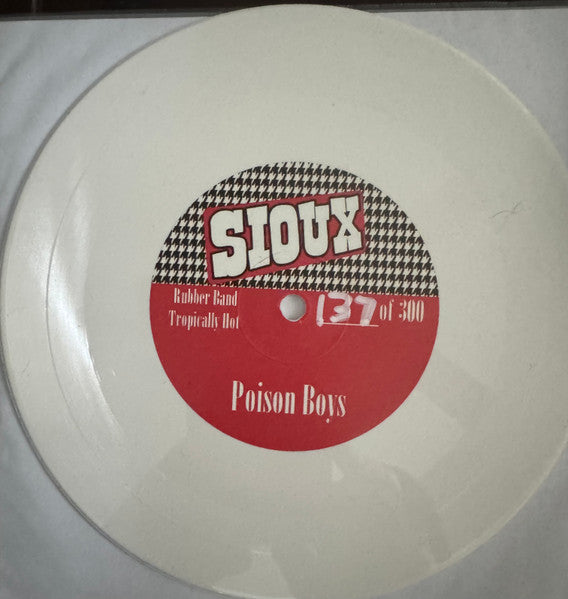 Poison Boys, Thunder Roads - Split - New 7" Single Record 2024 Sioux Vinyl - Chicago Punk / Rock & Roll - Shuga Records
