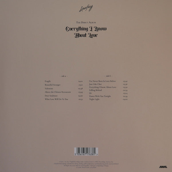 Laufey - Everything I Know About Love (2022) - New LP Record 2023 AWAL Recordings Vinyl & Booklet - Pop / Jazz - Shuga Records