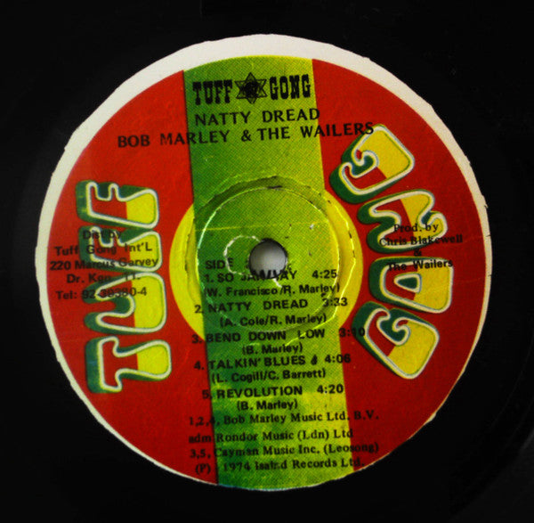 Bob Marley & The Wailers - Natty Dread (1974) - Mint- LP Record 1979 Tuff Gong Jamaica Vinyl - Reggae - Shuga Records