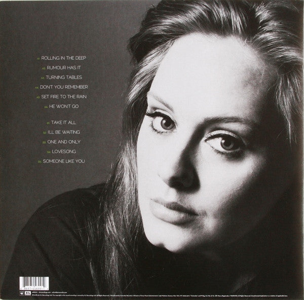 Adele - 21 - Mint- LP Record 2011 Columbia XL Recordings Original Press Vinyl - Pop / Neo Soul - Shuga Records