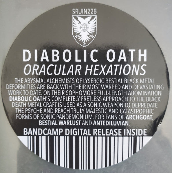 Diabolic Oath - Oracular Hexations - New LP Record 2024 Sentient Ruin Laboratories USA Red Wine Vinyl - Death Metal / Black Metal - Shuga Records