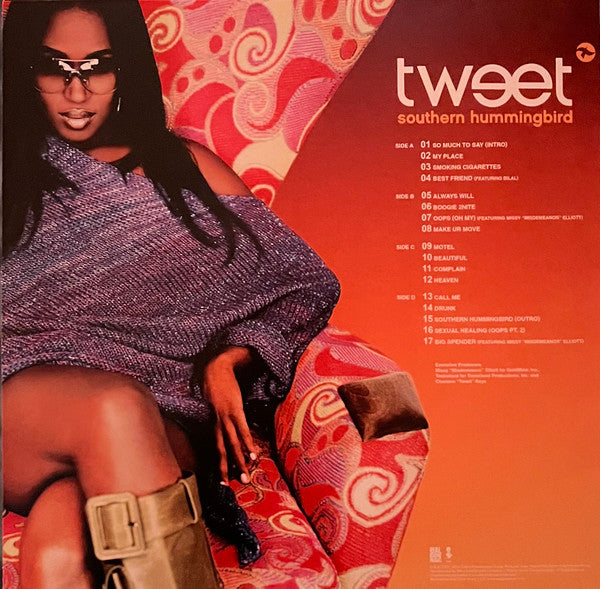 Tweet - Southern Hummingbird (2002) - Mint- 2 LP Record 2024 Real Gone Music Ruby Red Vinyl & Insert - R&B / Soul - Shuga Records