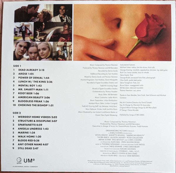 Soundtrack / Thomas Newman ‎– American Beauty (2000) - New LP Record 2024 Real Gone Music Blood Red Rose Vinyl - Soundtrack / Score - Shuga Records