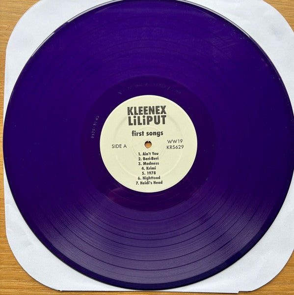 Kleenex / Liliput - First Songs - New LP Record 2024 Kill Rock Stars Deep Purple Vinyl - Art Rock / Post-Punk / Punk - Shuga Records