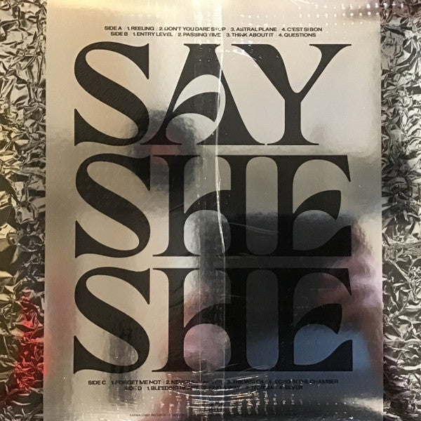 SIGNED / AUTOGRAPHED - Say She She - Silver - New 2 LP Record 2023 Karma Chief Pink Vinyl - Soul / Psychedelic / Disco - Shuga Records