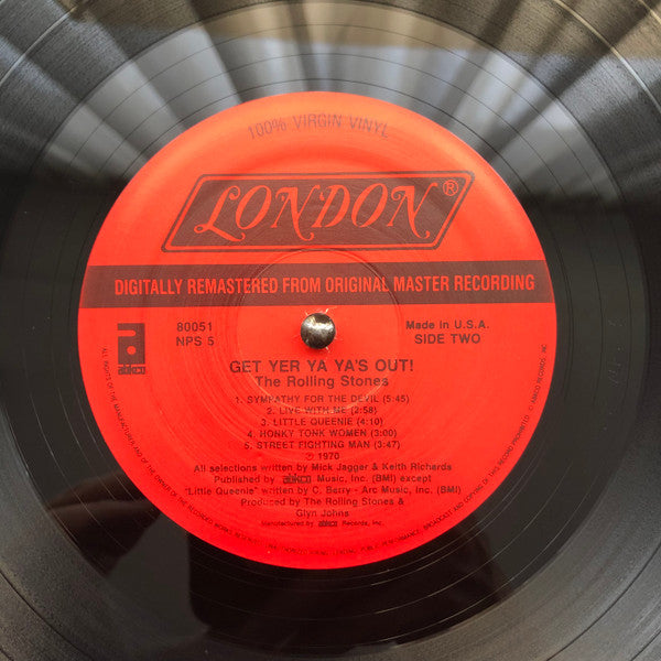 The Rolling Stones - Get Yer Ya Ya's Out (1970) - VG+ LP Record USA Vinyl - Rock & Roll / Pop Rock - Shuga Records