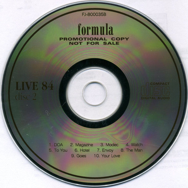 John Cale with TH Twente Band - St. Valentine's Night VG+ 2x CD 1998 Fire Power Formula Records Japan RARE Unofficial - Alternative Rock - Shuga Records