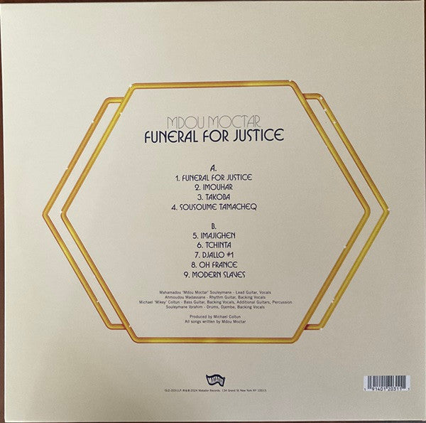 Mdou Moctar - Funeral For Justice - Mint- LP Record 2024 Matador Blood Red Vinyl - African Rock / Tuareg - Shuga Records