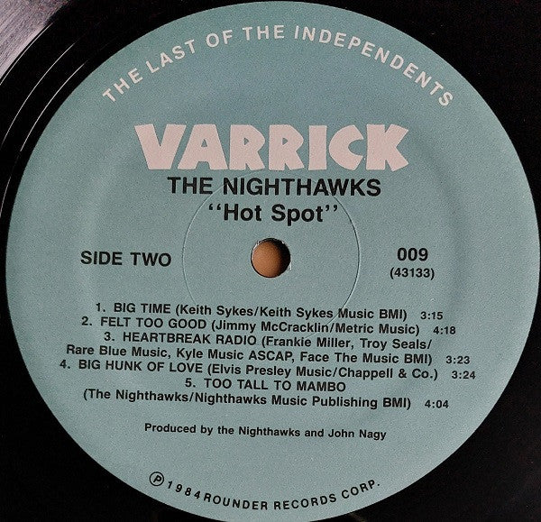 The Nighthawks - Hot Spot - Mint- LP Record 1984 Varrick USA Vinyl - Blues Rock / Blues - Shuga Records