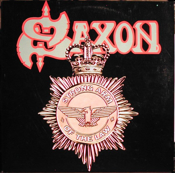Saxon - Strong Arm Of The Law (1980) - VG+ (VG- low grade cover) LP Record 1982 Carrere USA Vinyl - Heavy Metal - Shuga Records