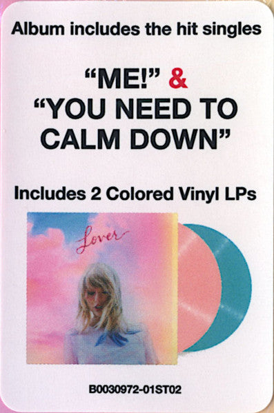 Taylor Swift - Lover (2019) - Mint- 2 LP Record 2023 Republic USA Pink & Blue Vinyl - Pop / Synth-pop - Shuga Records