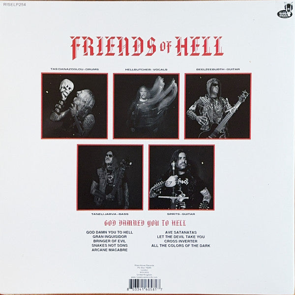 Friends Of Hell - God Damned You To Hell - New LP Record 2024 Rise Above UK Purple Vinyl - Doom Metal