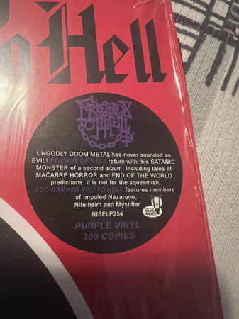 Friends Of Hell - God Damned You To Hell - New LP Record 2024 Rise Above UK Purple Vinyl - Doom Metal
