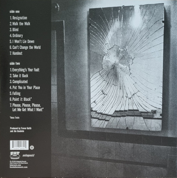Face to Face - Face to Face (1996) - Mint- LP Record 2021 Fat Wreck Chords Black Vinyl & Insert - Punk / Pop Punk - Shuga Records
