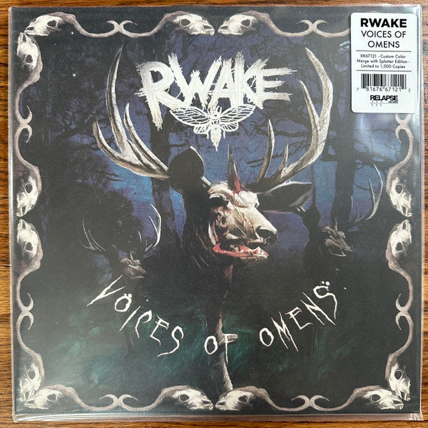 Rwake - Voices Of Omens (1986) - New 2 LP Record 2024 Relapse Royal Blue & Bone White Merge w/ Evergreen, Bone White and Red Splatter Vinyl - Stoner Rock - Shuga Records