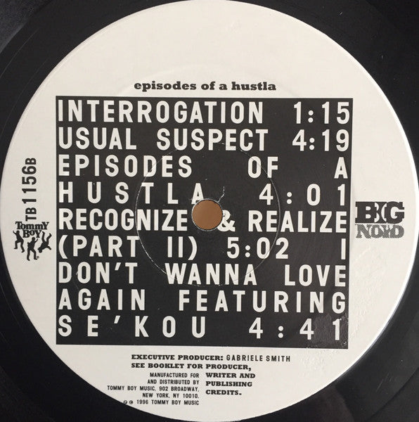 Big Noyd - Episodes Of A Hustla - VG- (lower grade) LP Record 1996 Tommy Boy USA Original Vinyl - Hip Hop - Shuga Records
