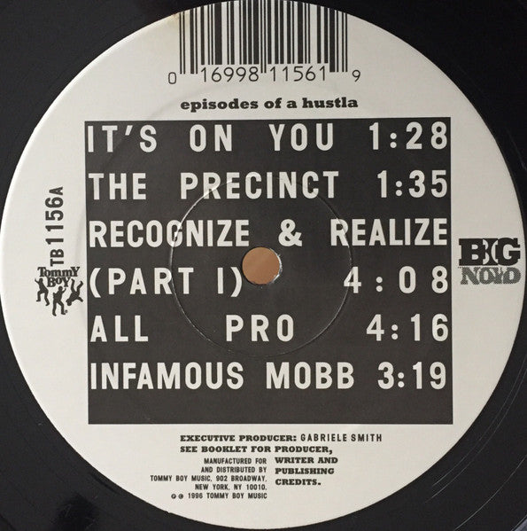 Big Noyd - Episodes Of A Hustla - VG- (lower grade) LP Record 1996 Tommy Boy USA Original Vinyl - Hip Hop - Shuga Records