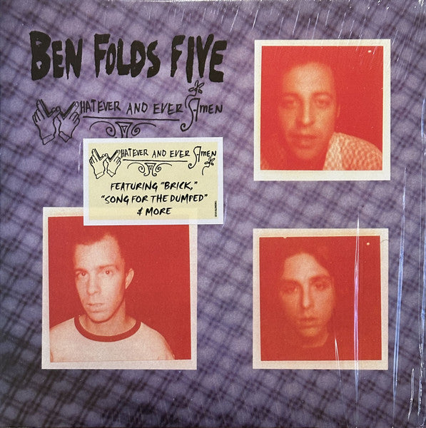 Ben Folds Five - Whatever And Ever Amen (1996) - New LP Record 2024 Sony 550 Music Vinyl - Indie Rock / Alternative Rock - Shuga Records