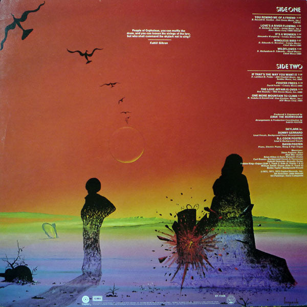 Skylark - Skylark 2 - VG+ LP Record 1974 Capitol USA Vinyl - Pop Rock / Funk Rock - Shuga Records