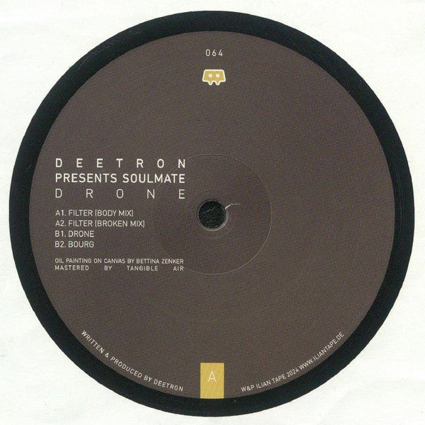 Deetron Presents Soulmate - Drone E.P. - New LP Record 2024 Ilian Tape Germany Vinyl - Techno - Shuga Records