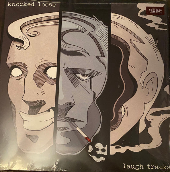Knocked Loose - Laugh Tracks (2016) - Mint- LP Record 2024 Pure Noise USA Recycled Cherry Vinyl, Insert & Download - Hardcore / Metalcore - Shuga Records